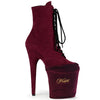 PSP Schuhschoner Bordeaux Samt im Sockenstil (1 Paar) | Pleaser