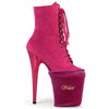 PSP Schuhschoner Pink Samt im Sockenstil (1 Paar) | Pleaser
