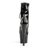 RADIANT-1020 Plateau Stiefeletten von Lack Schwarz | Pleaser – Ansicht 4
