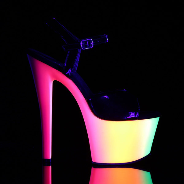 RAINBOW-309UV Plateau Sandaletten Mehrfarbig UV von Pleaser – Ansicht 5