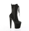 RAZZLE-1040WR Plateau Stiefeletten - Schwarz Matt Krokodilmuster von Pleaser – Ansicht 5
