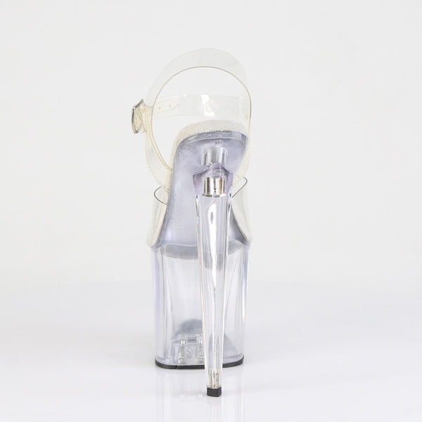 RAZZLE-808 Plateau Sandaleten Transparent von Pleaser – Ansicht 4