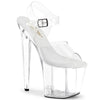 RAZZLE-808 Plateau Sandaleten Transparent von Pleaser