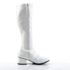 RETRO-300 Stiefel Lack Weiß | Funtasma