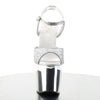 REVOLVER-709G Plateau Sandaletten Silber Chrome Glitzer von Pleaser – Ansicht 2