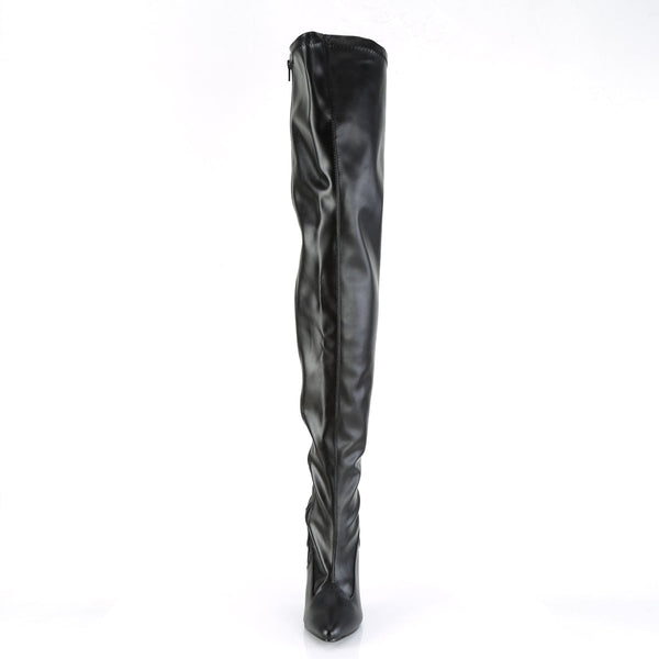 SEDUCE-3000 Overknee Stiefel Schwarz Matt von Pleaser – Ansicht 2