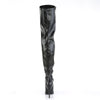 SEDUCE-3000 Overknee Stiefel Schwarz Matt von Pleaser – Ansicht 4