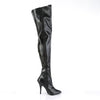 SEDUCE-3000 Overknee Stiefel Schwarz Matt von Pleaser – Ansicht 5