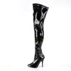 SEDUCE-3000 Overknee Stiefel Schwarz von Pleaser – Ansicht 3