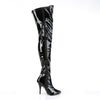 SEDUCE-3000 Overknee Stiefel Schwarz von Pleaser – Ansicht 5