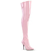 SEDUCE-3000 Overknee Stiefel Baby Pink von Pleaser