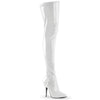 SEDUCE-3000 Overknee Stiefel Weiß Lack von Pleaser