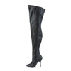 SEDUCE-3000WC Overknee Weitschaftstiefel Stiefel Schwarz Matt von Pleaser Pink Label – Ansicht 3