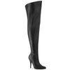 SEDUCE-3000WC Overknee Weitschaftstiefel Stiefel Schwarz Matt von Pleaser Pink Label