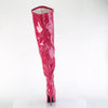 SEDUCE-3000WC Wide Calf/Weitere Wade - Overknee Stiefel - Weitschaft Pink Lack von Pleaser – Ansicht 4