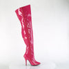 SEDUCE-3000WC Wide Calf/Weitere Wade - Overknee Stiefel - Weitschaft Pink Lack von Pleaser – Ansicht 5