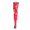 SEDUCE-3000WC Overknee Weitschaftstiefel Stiefel Lack Rot von Pleaser Pink Label – Ansicht 4