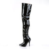 SEDUCE-3010 Overknee Stiefel Lack Schwarz von Pleaser – Ansicht 3