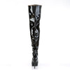 SEDUCE-3010 Overknee Stiefel Lack Schwarz von Pleaser – Ansicht 4