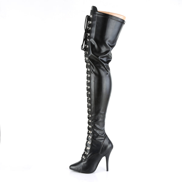 SEDUCE-3024 Overknee Stiefel schwarz von Pleaser – Ansicht 3