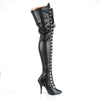 SEDUCE-3024 Overknee Stiefel schwarz von Pleaser – Ansicht 5