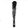 SEDUCE-3024 Overknee Stiefel Lack Schwarz von Pleaser – Ansicht 2