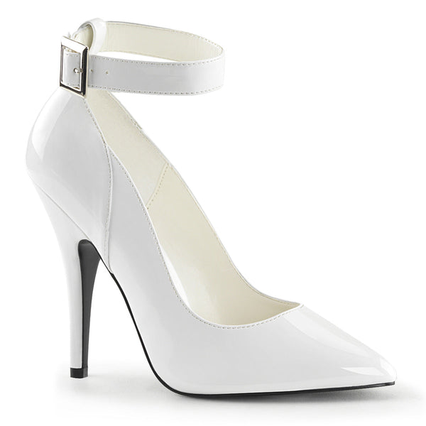 SEDUCE-431 Pumps Lack Weiß von Pleaser