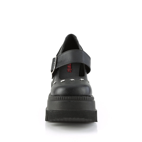 SHAKER-23 Plateau Schuhe- Schwarz Matt von DemoniaCult – Ansicht 2