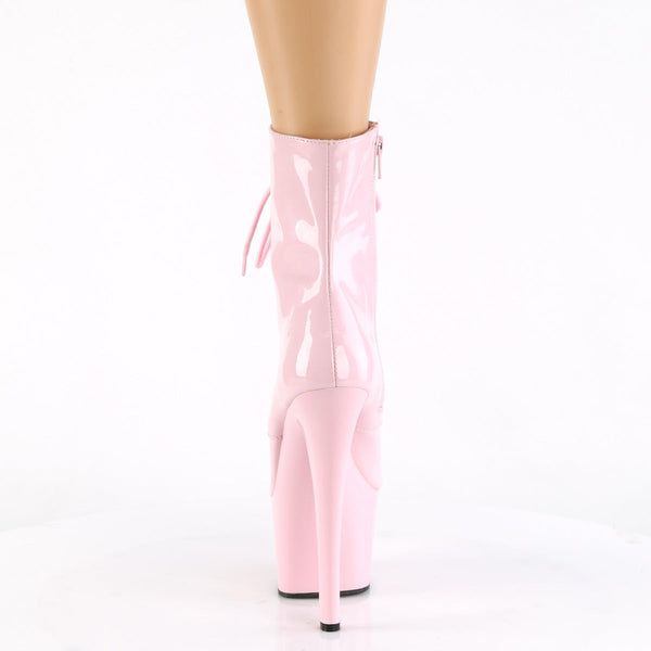 SKY-1020 Plateau Stiefeletten Lack Baby Pink von Pleaser – Ansicht 4