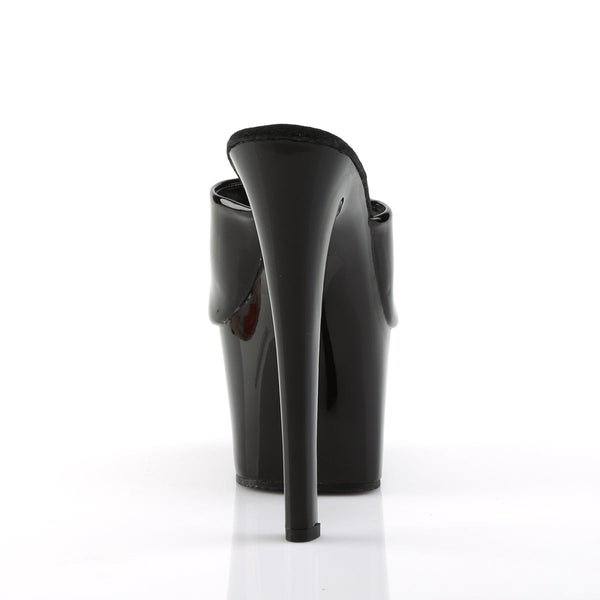 SKY-301 Plateau Pantoletten Schwarz Lack von Pleaser – Ansicht 4