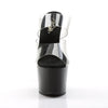 SKY-302 Plateau Pantoletten Transparent/Schwarz von Pleaser – Ansicht 2