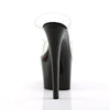 SKY-302 Plateau Pantoletten Transparent/Schwarz von Pleaser – Ansicht 4