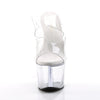 SKY-302 Plateau Pantoletten Transparent von Pleaser – Ansicht 2