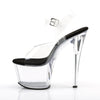 SKY-308 Plateau Sandaletten Transparent Schwarz von Pleaser – Ansicht 3