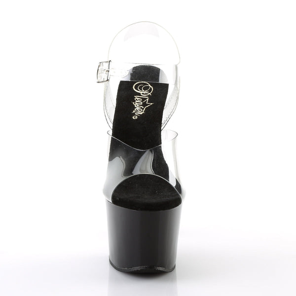 SKY-308 Plateau Sandaletten Schwarz von Pleaser – Ansicht 2