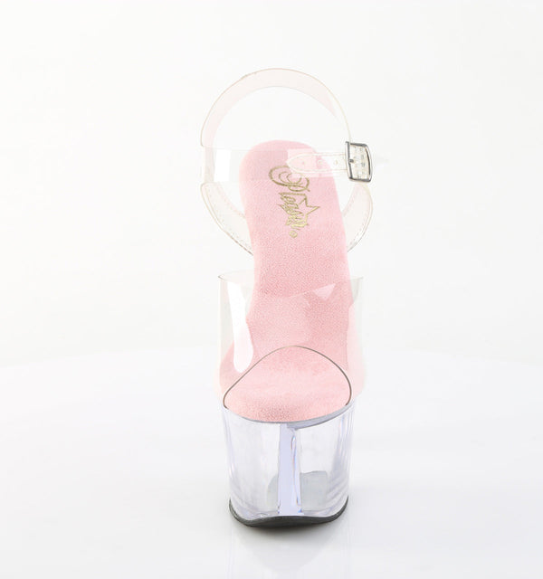SKY-308 Plateau Sandaletten Transparent von Pleaser – Ansicht 2