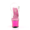 SKY-308 Plateau Sandaletten Hot Pink Chrom von Pleaser – Ansicht 2