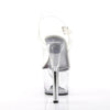 SKY-308 Plateau Sandaletten Transparent/Weiß von Pleaser – Ansicht 4