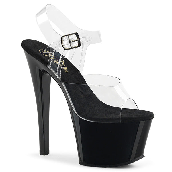 SKY-308 Plateau Sandaletten Schwarz von Pleaser