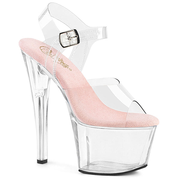 SKY-308 Plateau Sandaletten Transparent von Pleaser