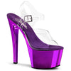 SKY-308 Plateau Sandaletten Lila Chrom von Pleaser