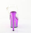 SKY-308CHRS Plateau Sandaletten Lila mit Strass von Pleaser – Ansicht 4