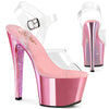 SKY-308CHRS Plateau Sandaletten Pink mit Strass von Pleaser