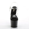 SKY-308CRS Plateau Sandaletten Schwarz/Silber von Pleaser – Ansicht 2