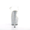 SKY-308LG Plateau Sandaletten - Silber von Pleaser – Ansicht 4