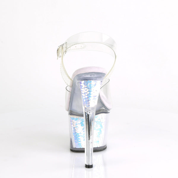 SKY-308MC Plateau Sandaletten - Lavendel von Pleaser – Ansicht 4