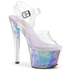 SKY-308MC Plateau Sandaletten - Lavendel von Pleaser