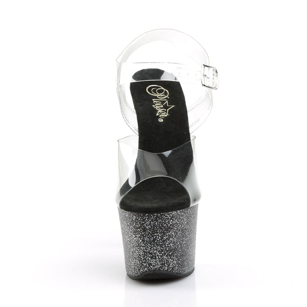 SKY-308MG Plateau Sandaletten Schwarz von Pleaser – Ansicht 2