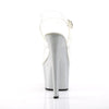 SKY-308MG Plateau Sandaletten Silber von Pleaser – Ansicht 4