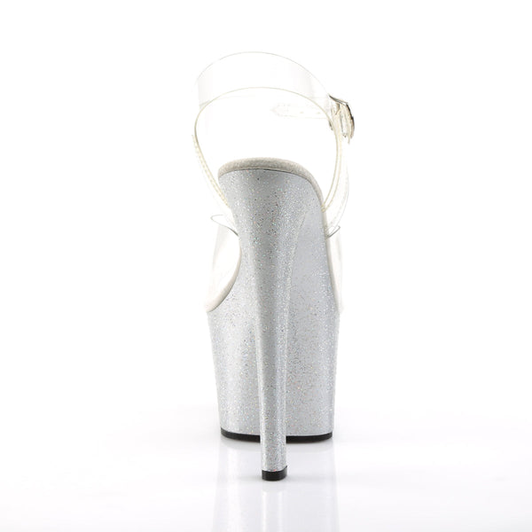 SKY-308MG Plateau Sandaletten Silber von Pleaser – Ansicht 4